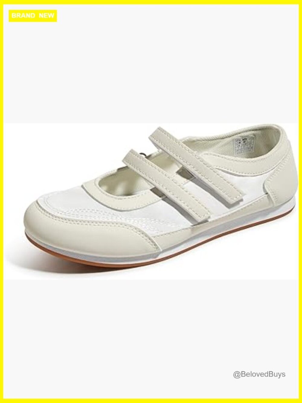 Mary Jane Canvas Sneakers, Hook & Loop Strap, Lightweight Breathable Retro Low